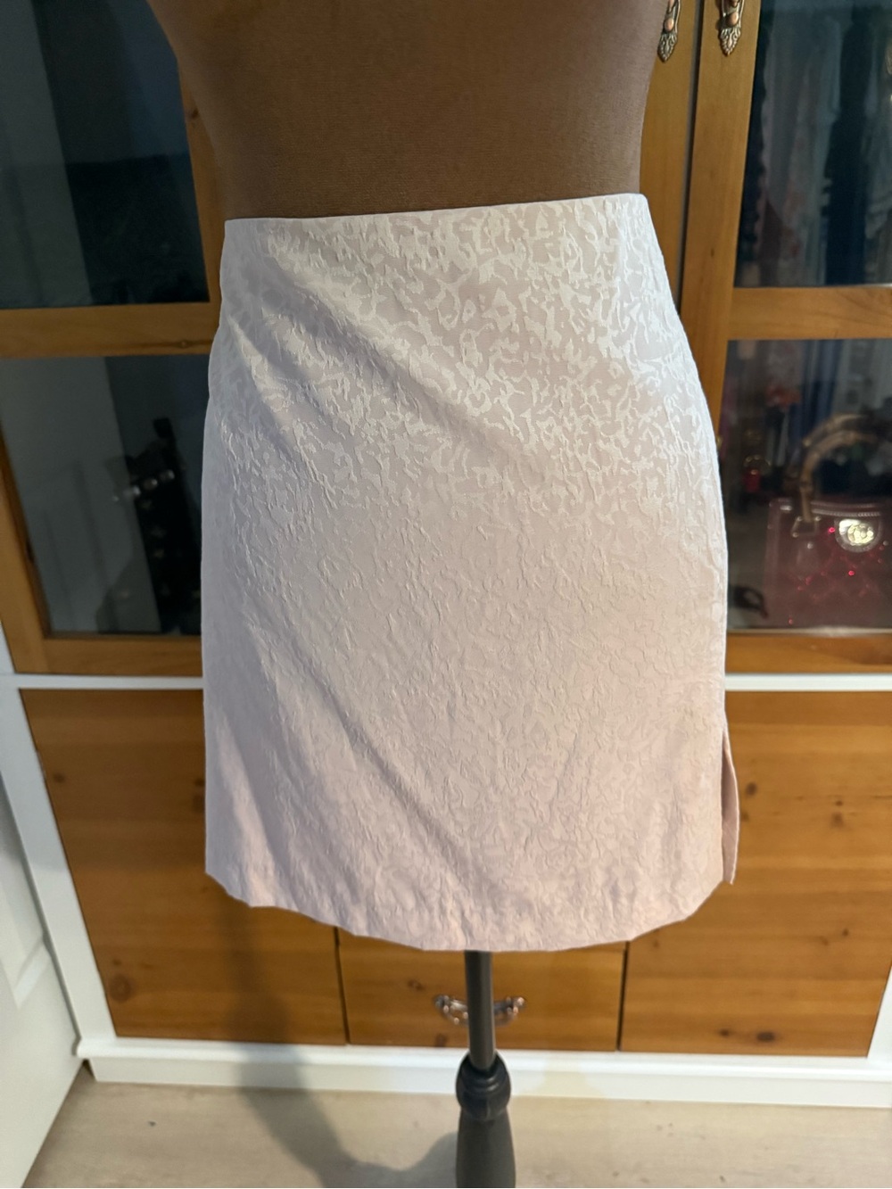 House of Harlow 1960 Blush Textured Mini Skirt